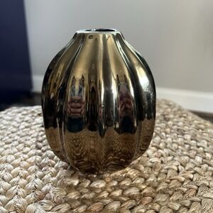 Z GALLERY " Varna " Metallic Bronze Small Vase‎ 6 in Sleek Gold Modern Design